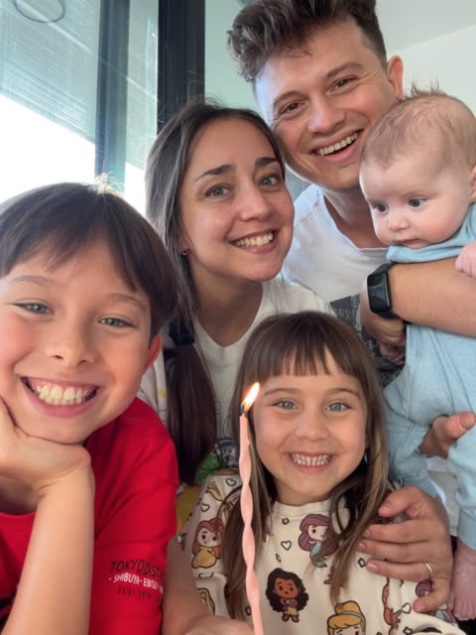 Ana with her family
